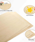 Basswood sheets, 24 pcs, unfinished, 16 x 12 x 1/8 in, suitable for laser cutting