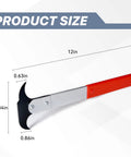 Oil Seal Removal Tool With Dual Hook For Quick Wheel Seal Twister, showing dimensions, metal construction, and red handle