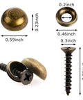 No Sweat Install 16 Piece Pure Copper Decorative Screw Set With 15 Millimeter Self Tapping Screws And Washers, 0.59 inch caps