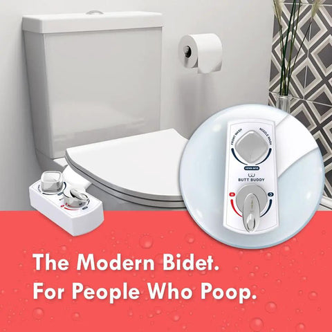 Fresh Water Bidet Toilet Seat Attachment With Dual Nozzles No More Wiping Easy Install Non Electric Adjustable Pressure