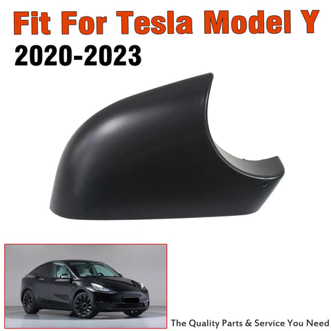 Shop Spec Right Side Mirror Lower Cover Shell For Tesla Model Y 2020 To 2023 Black Aftermarket Replacement wing mirror side profile
