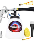 High Pressure Car Interior Cleaning Gun with Air Blower for Upholstery and Carpet Auto Detailing Kit components