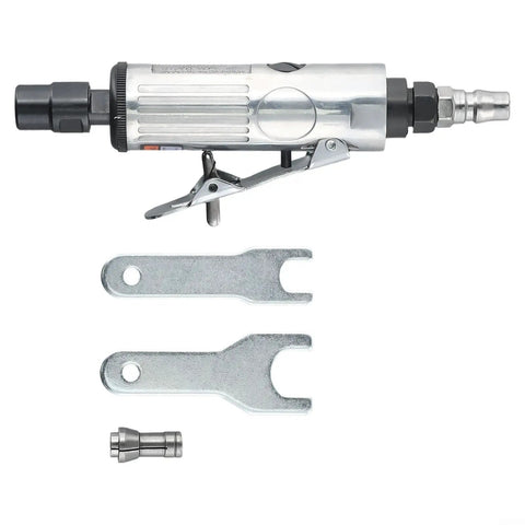 Killer Pneumatic Air Die Grinder Kit Delivers 23000 RPM with air compressor accessories including two wrenches.