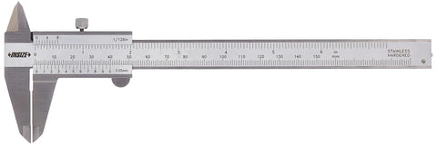 Vernier Caliper 0 To 150 mm And 0 To 6 Inches Stainless Steel With Satin Chrome Reading Surface For Precision Measuring DIN862
