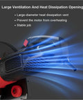 Heavy Duty Electric Concrete Cutter Saw With 8900W Motor showing large ventilation vent for heat dissipation and stability.