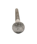 Front view of Half Inch By Thirteen Tpi Carriage Bolt Kit For Exterior Use With Six And A Half Inch Threaded Length Includes Twenty Five Carriage Bolts Twenty Five Flat Washers And Twenty Five Hex Nuts Galvanized For Outdoor Durability Commercial Grade A307 showing bolt head detail.