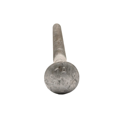 One Half Inch By Thirteen Carriage Bolt Kit For Exterior Use Twelve Inch Overall Length With Six Inch Thread Hot Dipped Galvanized
