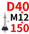 Adjustable Furniture Leveling Feet With Swivel Base And M12 Thread Carbon Steel Nylon Build for stability, featuring M12 thread and 150 mm height.