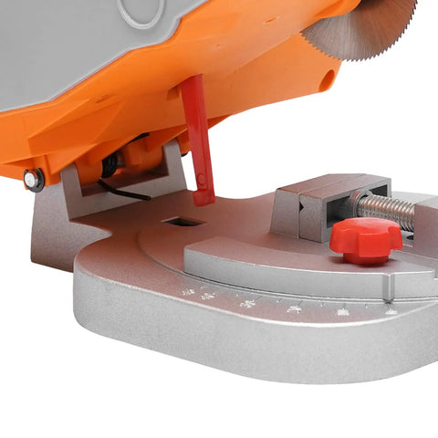Compact Miter Saw With Adjustable Angle For Quick Wood Plastic Stone And Nonferrous Metal Cuts Portable 110V C clamp angle base