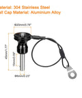 Ball Locking Pins With Button Handle 304 Stainless Steel Quick Release Pins With 21 Cm Wire 6mm To 15mm Range