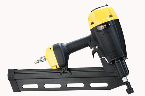 21 Degree Framing Nailer With Magnesium Housing For Pro Builders Drives 2 In To 3 And A Half In Full Head Plastic Collated Nails Switchable Bump Fire Or Sequential Fire Lightweight Yet Durable Tool With Hardened Nose Tip