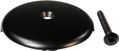 Rock Solid Twist Close Bathtub Drain Trim With One Hole Overflow Faceplate And Universal Connector In Quality Oil Rubbed Bronze Finish Built Tough Fifty Pack, single hole cover with screw.