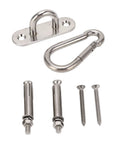 Heavy Duty Stainless Steel Ceiling Hooks Set For Swing Suspension And Hammock Chairs U Type Fixing Hooks 304 Stainless Steel Hardware Kit