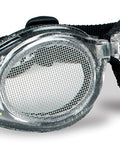 Steel Mesh Anti Fog Safety Goggles 30 Mesh Eye Protection For Arborists And Loggers with clear lenses and black strap