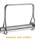 10 Piece Large Trailer Coupler Pin Set Heavy Duty Hitch Pin Locking Pin 5 Sixteenth Inch By Two And Three Quarter Inch 8x70mm Zinc Plated