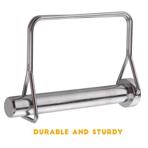 10 Piece Large Trailer Coupler Pin Set Heavy Duty Hitch Pin Locking Pin 5 Sixteenth Inch By Two And Three Quarter Inch 8x70mm Zinc Plated