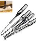 Mortising Attachment for Drill Press With Bench Locator Kit, Hollow Chisel Mortiser for Woodworking with 4 chisels
