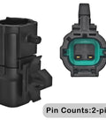 Nissan Ambient Air Temperature Sensor With Pigtail Harness Direct OEM Replacement For 350Z Altima GTR Infiniti QX50 And More Fits 2003 Through 2022 Nissan Models 27722-3VA0A Compatible, 2-pin black connector