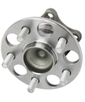 Front view of a 2 Rear Wheel Bearing And Hub Assembly Set For Toyota Corolla 2019-2023 Prius 2016-2022 Prius Prime 2017-2022 And Lexus CT200h 2011-2017 5 Lug With ABS Direct Fit, showing circular bearing hub with 5 lugs.