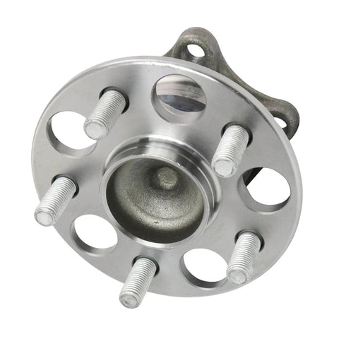 Front view of a 2 Rear Wheel Bearing And Hub Assembly Set For Toyota Corolla 2019-2023 Prius 2016-2022 Prius Prime 2017-2022 And Lexus CT200h 2011-2017 5 Lug With ABS Direct Fit, showing circular bearing hub with 5 lugs.
