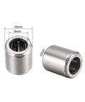Needle Roller Bearings 6mm Bore 10mm OD 12mm Width Chrome Steel Needles Steel Cage One Way Clutch Bearing 10 Pack