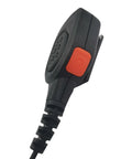 Ham Radio Speaker Microphone 3.5mm Threaded Ptt Shoulder Mic For Yaesu Vertex Dmr Standard Horizon Walkie Talkies Black IP65 Waterproof Handy Accessory side view