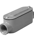 RLC100 Threaded C Type Conduit Body For Electrical Conduit Runs Die Cast Aluminum With Stamped Steel Cover 1 Inch Gray