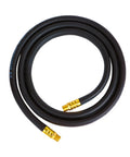Heavy Duty Air Compressor Lead Hose 3/8 Inch X 6 Feet Kink Free Flex Tubing With 1/4 Inch Quick Coupler Plug Kit and Bend Stoppers solid brass fittings