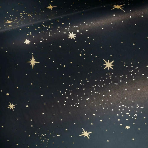 Upon A Star Black And Metallic Peel And Stick Wallpaper Easy Install On Smooth Walls Removable No Residue Repositionable