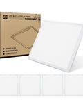 2x2 LED Flat Panel Light 25W 3225LM 4000K Bright White Lit Dimmable Drop Ceiling Recessed And Surface Mount Back-Lit