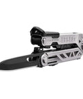 Center Drive Multitool With 12 Piece Bit Set Outboard Knife Pliers Pry Bar Bottle Opener And Awl Includes Pro Grade Sheath