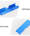 Straight Up Solid Aluminum Miter Track Fixture Connector Heavy Duty Cross Adapter For Standard Saw Rails No Sweat Woodworking Accessory, blue lightweight design