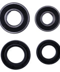 All Balls Racing 25 1042 Wheel Bearing Seal Kit For Arctic Cat Kawasaki Suzuki, four round bearings and seals top view
