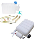 9L Portable Water Container With Built-In Faucet, hand wash station parts, white ABS material, for truckers and outdoor adventurers
