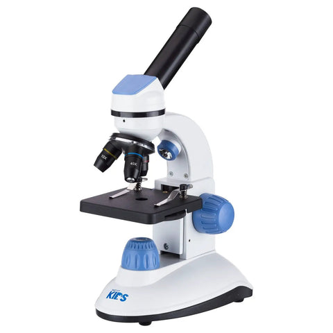 Kid Friendly Microscope With 40X to 1000X Magnification, Dual LED Illumination, Easy To Use, Must Have Gift Bundle For Students, Blue