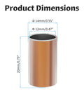 Beefy 10 Pack Sleeve Bearings For 12mm Shaft product dimensions: 12mm bore, 14mm outer diameter, 20mm length, brass sintered bronze bushing.