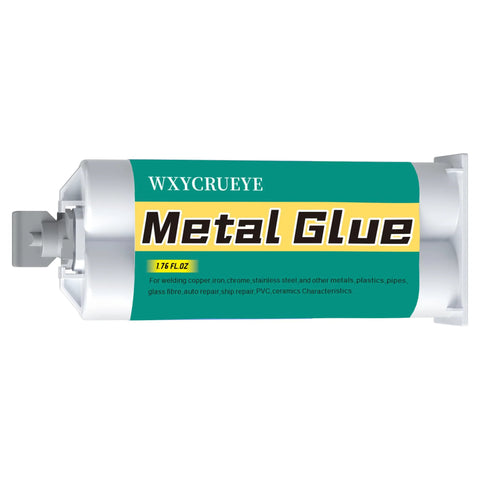 Metal Glue epoxy adhesive tube, heavy-duty waterproof, 1.76 fl oz, for metal, plastic and ceramic repairs