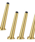 Premium Pure Copper Coffee Table Legs Set With Adjustable Gold Oblique Cone Feet Pre-Drilled With Screws Perfect Replacement