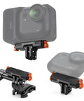 Magnetic Quick Release Mount For Insta360 Go Ultra with 1/4 inch screw hole, foldable connector base for tripod and selfie stick.