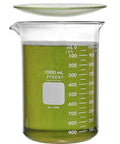 1000ml Beaker With 125mm Watch Glass Low Form Griffin Glassware Set 50ml To 1000ml Graduations Double Scale Marks Durable Borosilicate