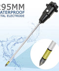 Long Probe Deep Soil Moisture Meter 2 In 1 Tester Hygrometer with 295mm waterproof metal electrode for gardening and farming.