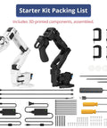 Top Tier AI Robot Arm Kit Open Source Six Axis Build With Twelve Heavy Duty Bus Servos Smart Vision Tracking And Hella Easy Plug Play Assembly For Rapid Testing And Solid Dev Progress components layout including dual robotic arms.