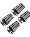 Close-up view of 15 Piece ER11 Spring Collet Set Pro Grade High Precision 65Mn Spring Steel for CNC milling and engraving tools.
