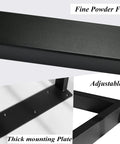 Beefy 16 Inch Steel Table Legs Set Of 2 for Coffee Or Side Tables with square tube and adjustable feet, fine powder finish.