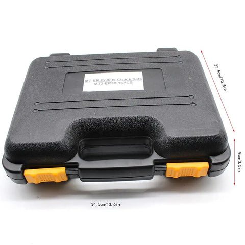 Case for Pro Grade MT3 Shank ER32 Chuck Spanner Set With 15 Pcs Collets M12 Holder For Milling And Lathe 3-20mm Range