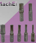 Seven Piece Hex Rotary Broach Punch Set In Inch Sizes From One Eighth Inch To Three Eighth Inch, Premium High Speed Steel HSS