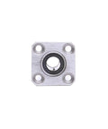Square Flange Linear Bearing Kit LMK8UU 8x15x24mm 2-Pack for CNC and 3D printers, front view of single bearing.