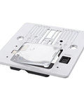 Universal Needle Plate For Sewing Machines That Fits 3323 4411 4423 4452 6380 And More Heavy Duty Scholastic Talent Models Smooth Feed For Precise Stitches No Fuss Swap Includes Bobbin Cover Plate For Quick Setup. silver metal needle plate with bobbin cover and stitch guides