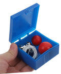 5-Piece Pendulum Ball Assembly Kit for Physics Education and Mechanics Learning, contents in blue case