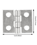 Durable Mini Hinges For Wooden Boxes And Jewelry Boxes With Nails In Silver Copper Finish 75 Pack Tiny Hinges For DIY Craft Projects
